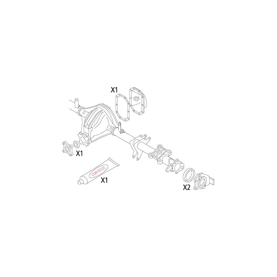 Corteco 19536204 Gasket Set, Differential | ML Performance UK