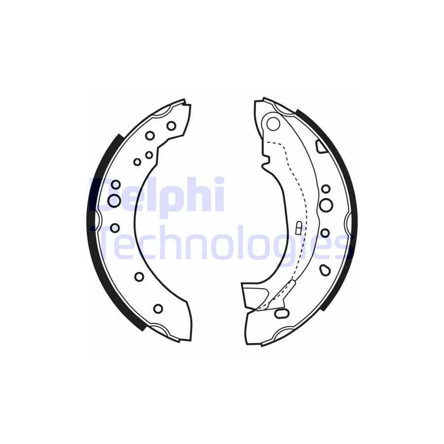 Delphi Ls1921 Brake Shoe Set