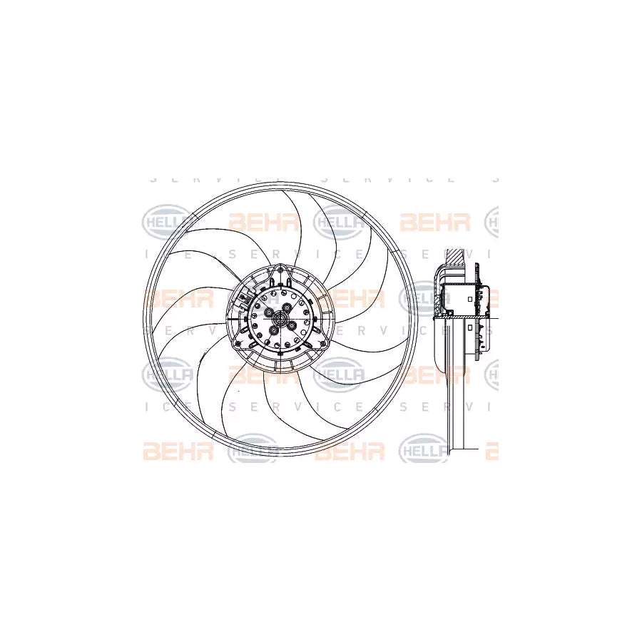 Hella 8EW 351 150-681 Fan, Radiator