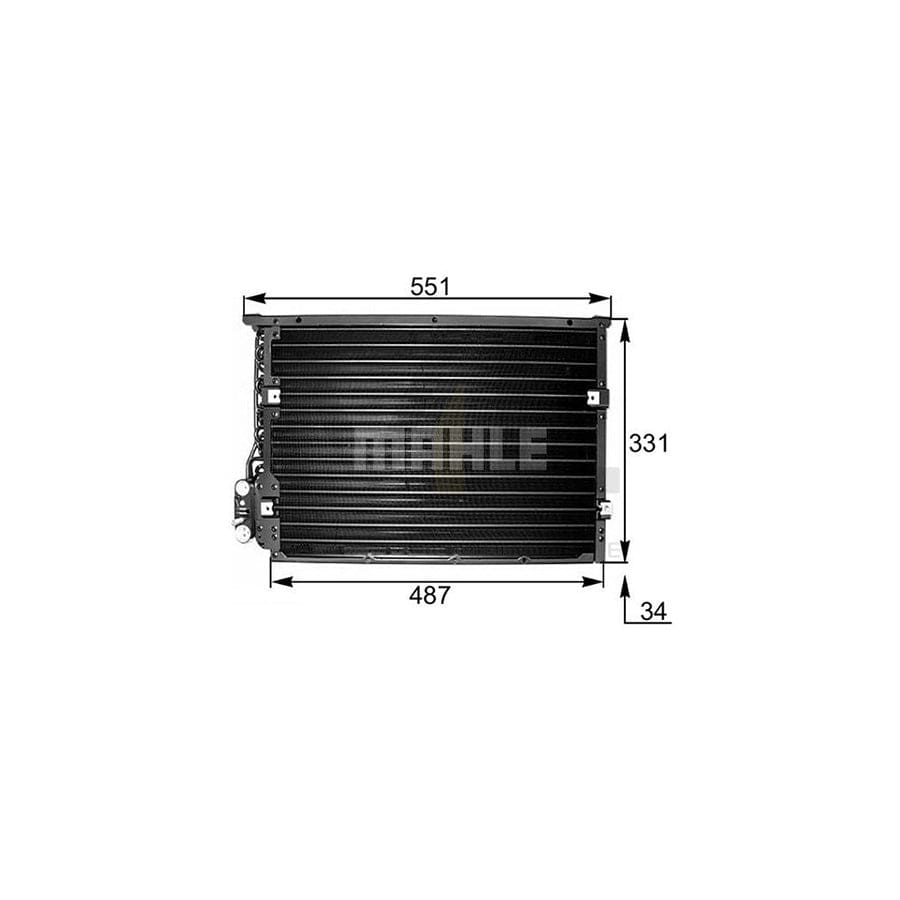 MAHLE ORIGINAL AC 177 000S Air conditioning condenser for BMW 3 Series without dryer | ML Performance Car Parts