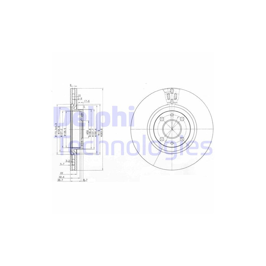 Delphi Bg2407 Brake Disc