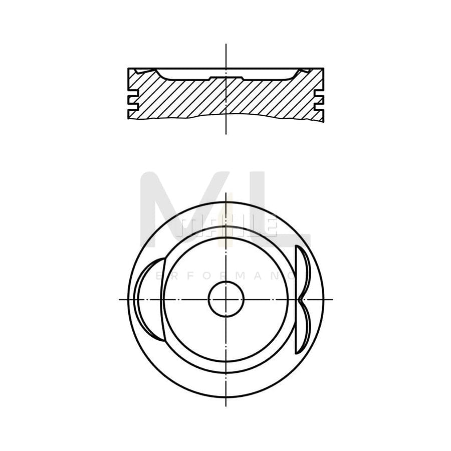 MAHLE ORIGINAL 627 33 00 Piston 86,0 mm | ML Performance Car Parts