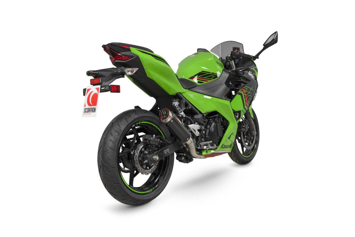 Scorpion KA1019SYSCEM Kawasaki Ninja 400 Rp1-Gp Race System - Carbon Fibre Sleeve | ML Performance UK UK