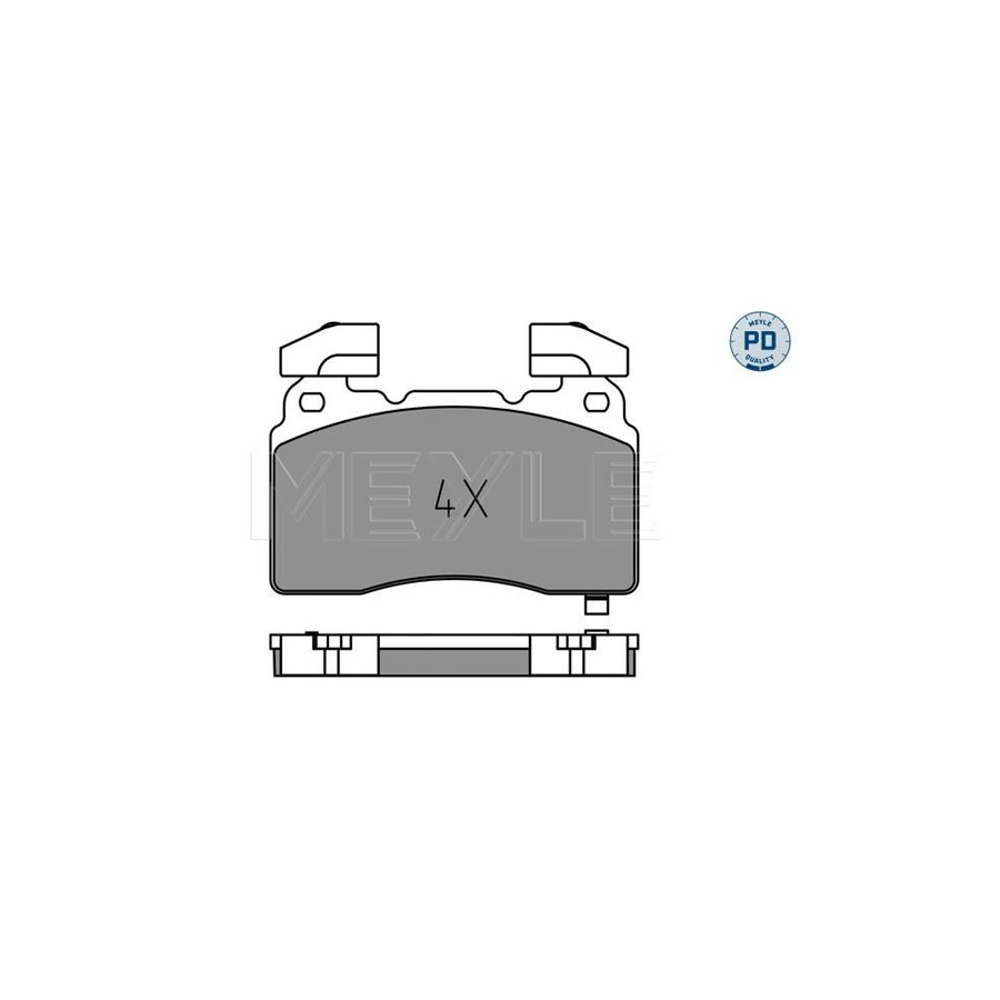 Meyle 025 259 1516/Pd Brake Pad Set