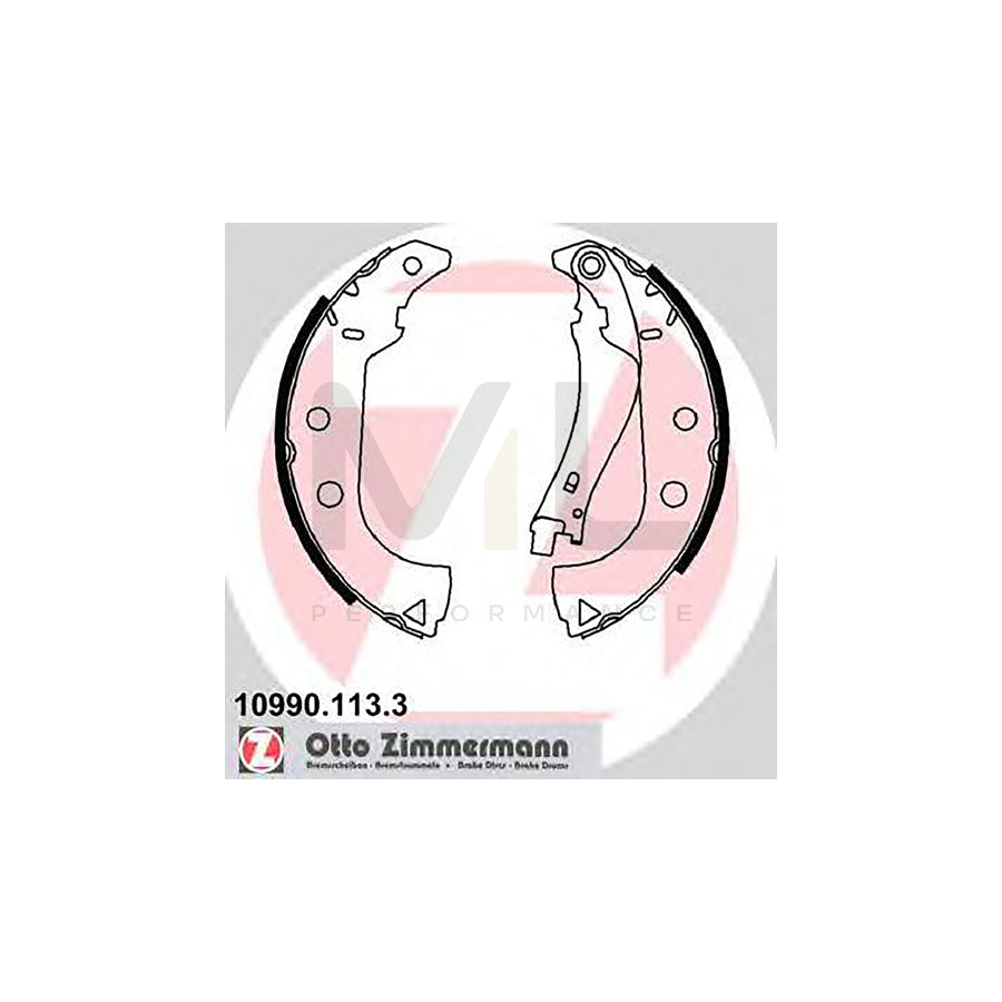 ZIMMERMANN 10990.113.3 Brake Shoe Set without accessories | ML Performance Car Parts