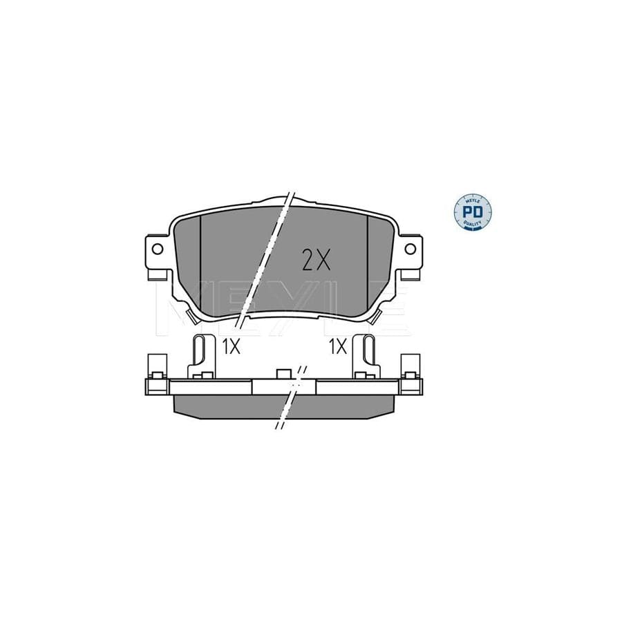 Meyle 025 259 6515/Pd Brake Pad Set