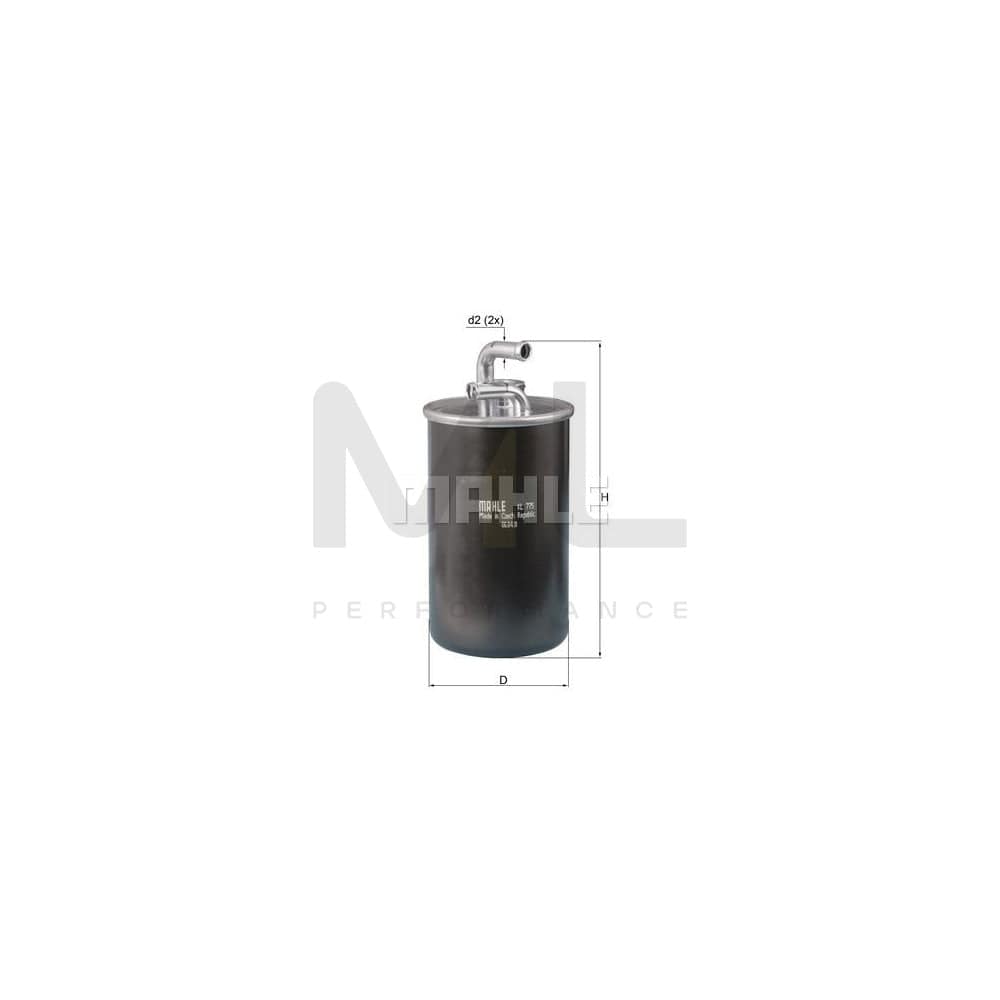 MAHLE ORIGINAL KL 775 Fuel filter In-Line Filter | ML Performance Car Parts