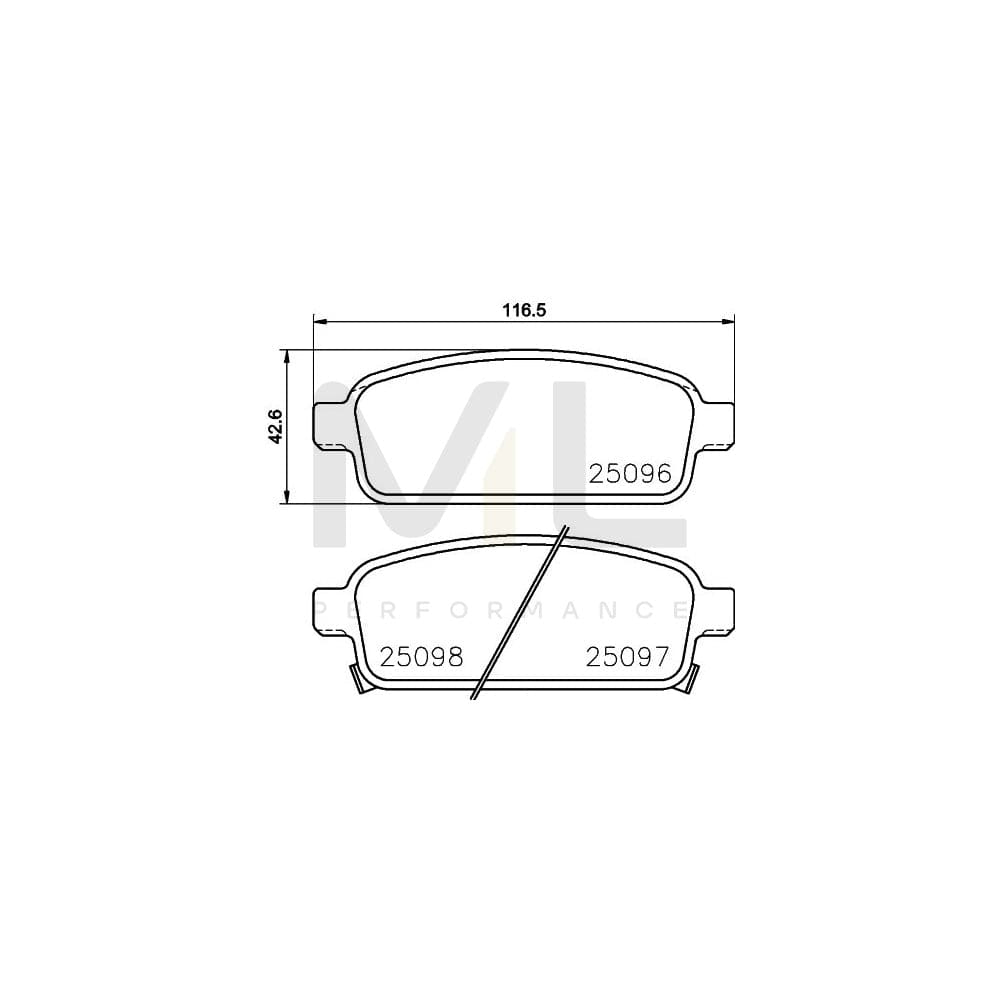 Hella 8DB 355 015-221 Brake Pad Set With Acoustic Wear Warning, With Accessories | ML Performance Car Parts