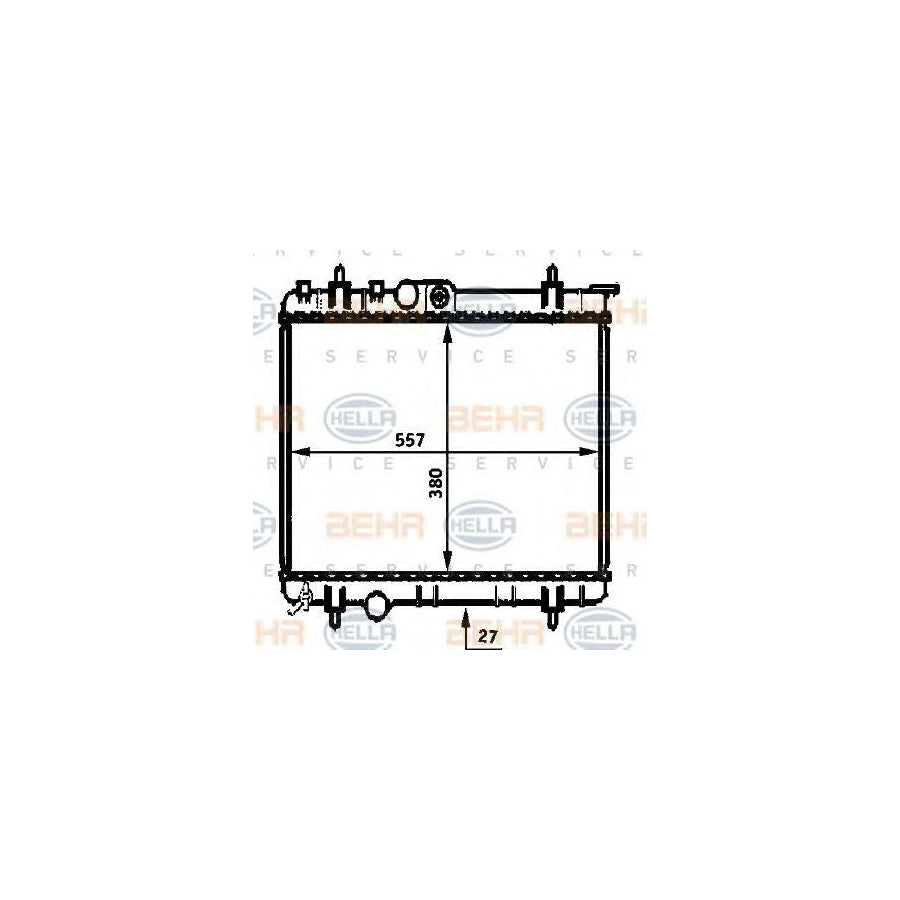 Hella 8MK 376 750-241 Engine Radiator