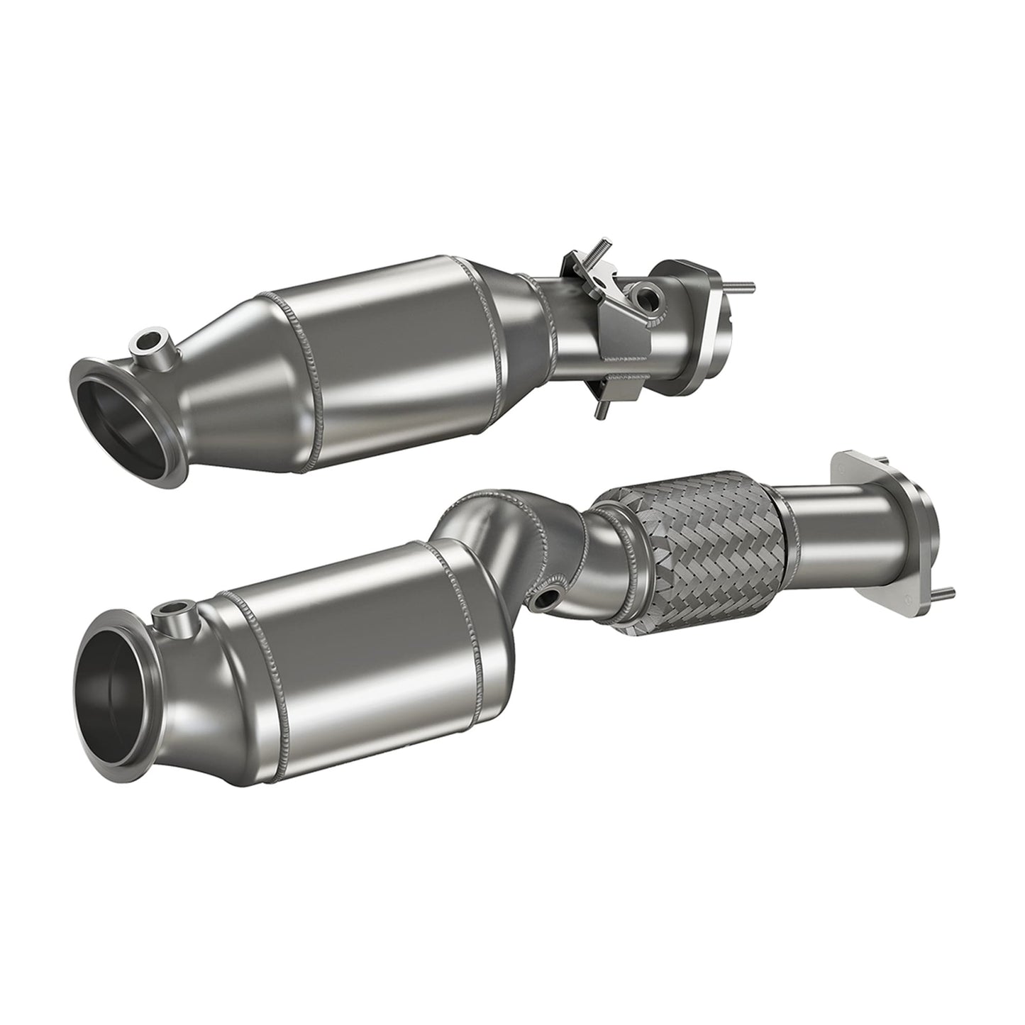 MANHART MH5G8011200-6 DOWNPIPES SPORT FOR BMW G8X M3 / M4 (COMPETITION / CSL) WITH 200 CELLS HJS CATALYTIC CONVERTERS