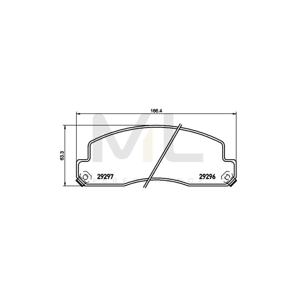 Hella 8DB 355 032-981 Brake Pad Set With Acoustic Wear Warning | ML Performance Car Parts