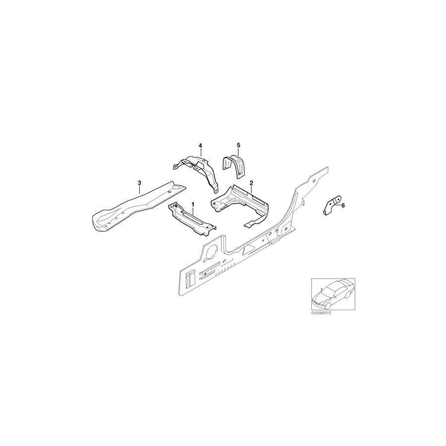 Genuine BMW 41117064627 E85 E86 Left Front Seat Console (Inc. Z4 2.5si, Z4 M3.2 & Z4 2.2i) | ML Performance UK Car Parts