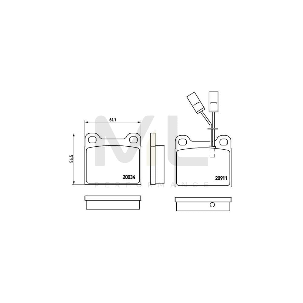 Brembo P 23 012 Brake Pad Set | ML Performance Car Parts