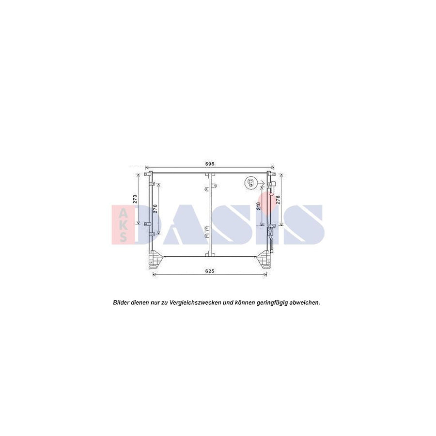 AKS Dasis 512058N Air Conditioning Condenser For Ssangyong Rexton / Rexton II (Gab) | ML Performance UK