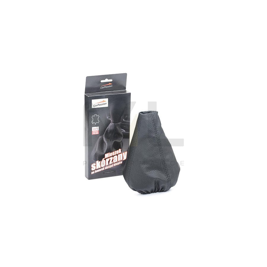 CARPASSION 10054 Gear stick gaiter Leather, Black, Universal | ML Performance Car Parts