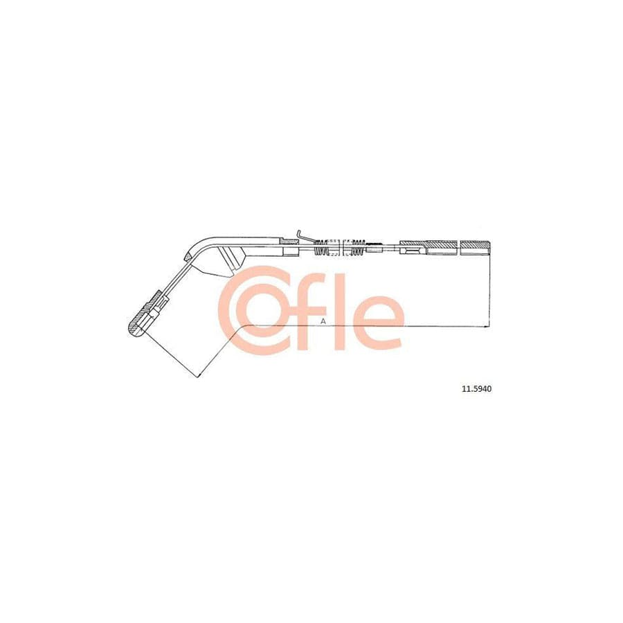 Cofle 11.5940 Hand Brake Cable For Opel Vectra