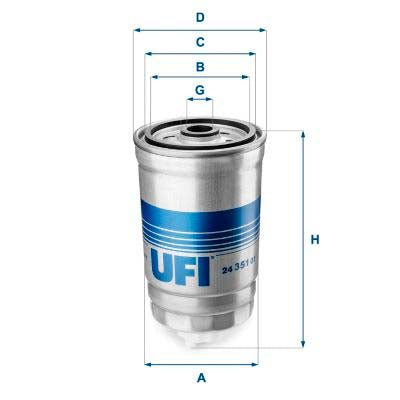 UFI 24.351.01 Fuel Filter