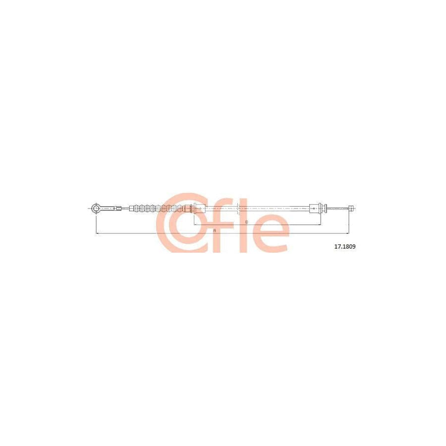 Cofle 17.1809 Hand Brake Cable