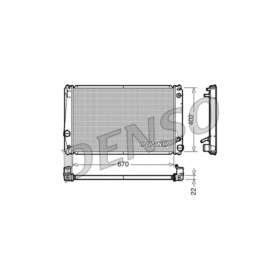 Denso DRM50052 Drm50052 Engine Radiator For Toyota Rav 4 | ML Performance UK