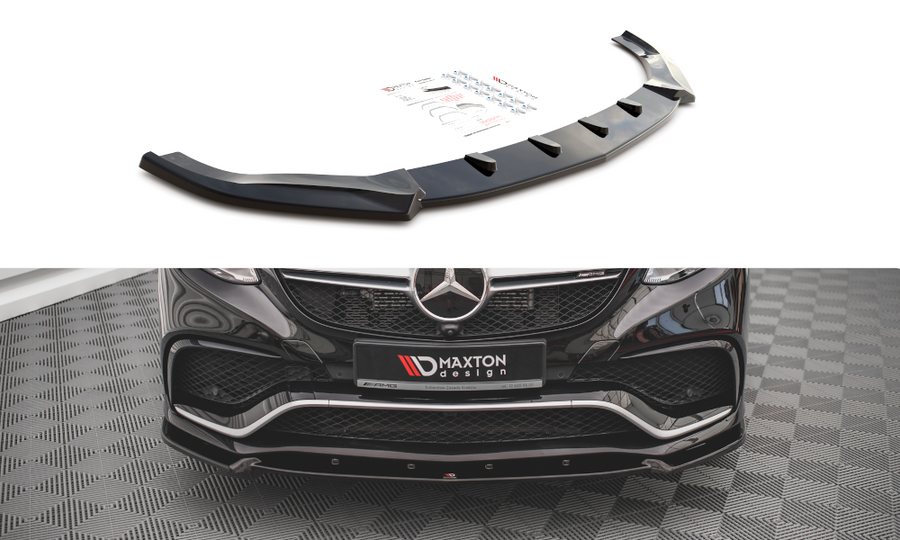 Maxton Design ME-GLE-C292-AMG-FD1T Front Splitter V.1 Mercedes Benz GLE63 AMG Coupe C292 | ML Performance UK Car Parts