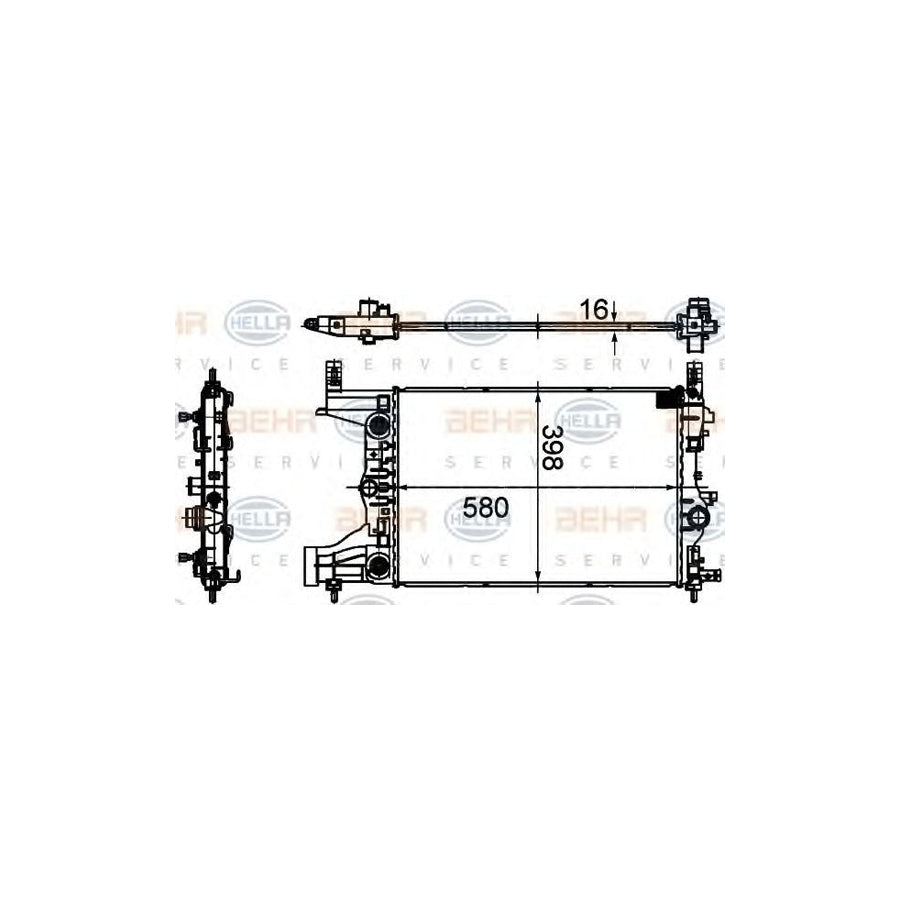 Hella 8MK 376 749-851 Engine Radiator