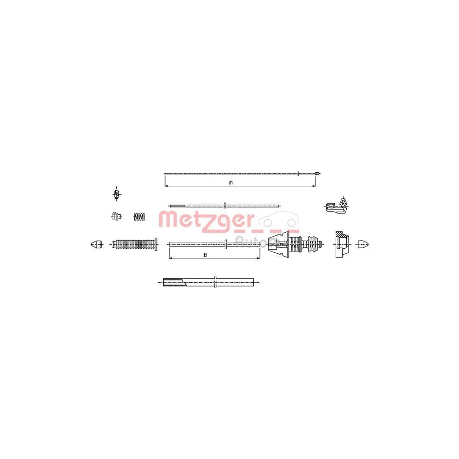 METZGER 493.1 Throttle Cable | ML Performance UK Car Parts