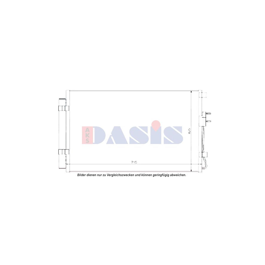 AKS Dasis 562044N Air Conditioning Condenser For Hyundai Santa Fe | ML Performance UK