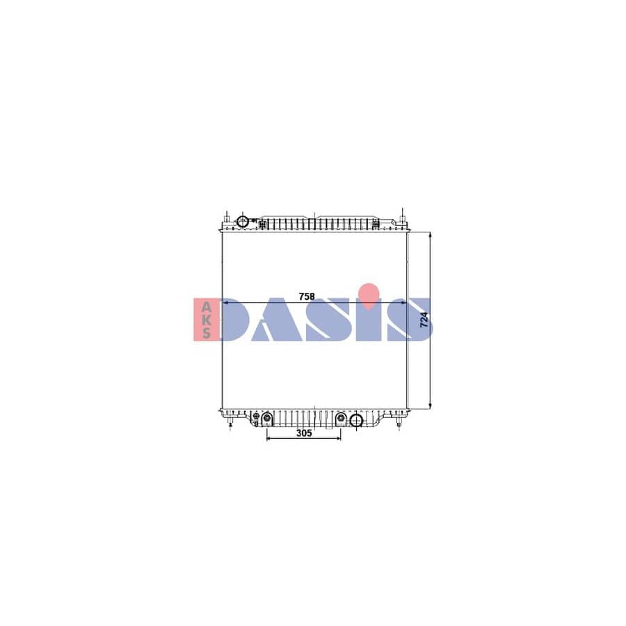 AKS Dasis 090133N Engine Radiator For Ford Usa F-250 Xi | ML Performance UK