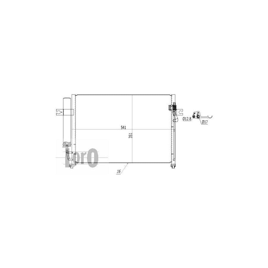 Abakus 0190160013 Air Conditioning Condenser For Hyundai Getz (Tb) | ML Performance UK