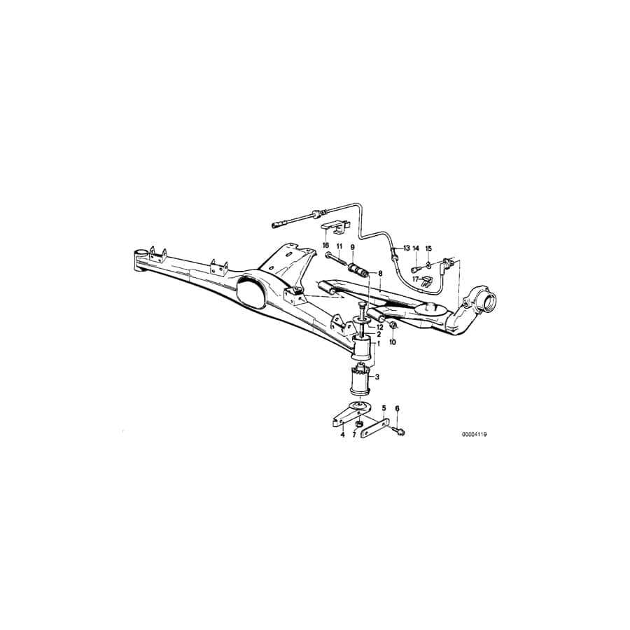 Genuine BMW 33311135546 E30 Rear Axle Carrier (Inc.  & 325ix) | ML Performance UK Car Parts