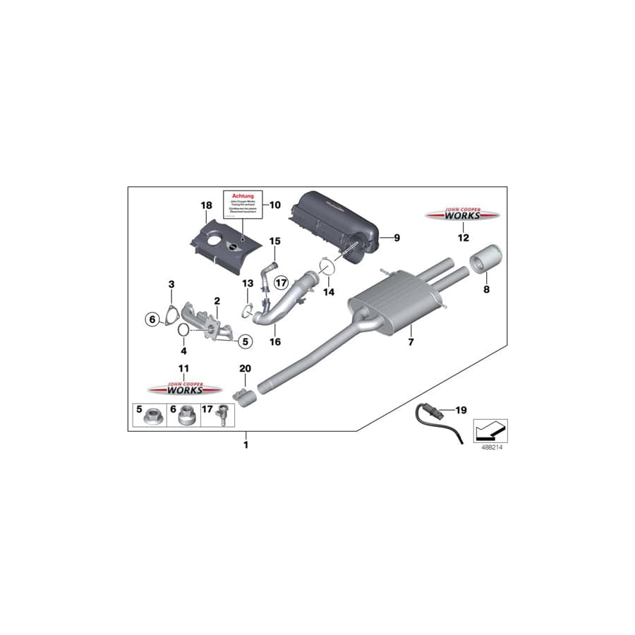 Genuine BMW 11122208027 R56 Tuningkit JCW ECE (Inc. Cooper S) | ML Performance UK Car Parts