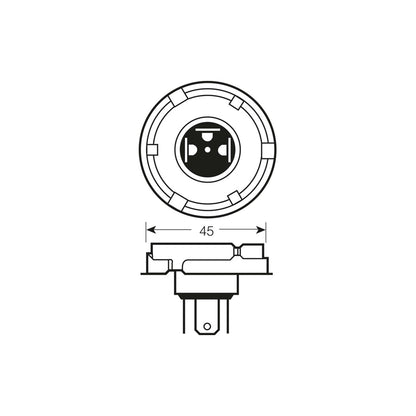 NEOLUX  NHB12 12v 60/55w P45t (012/HB12) Single box