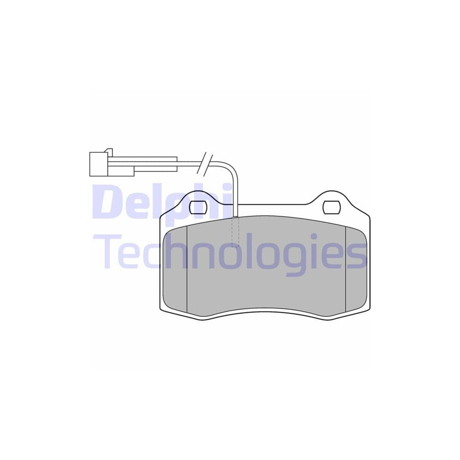 Delphi Lp1543 Brake Pad Set