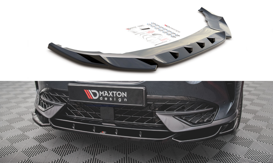 Maxton Design CU-FO-1-FD1T Front Splitter V.1 Cupra Formentor MK1 | ML Performance UK Car Parts