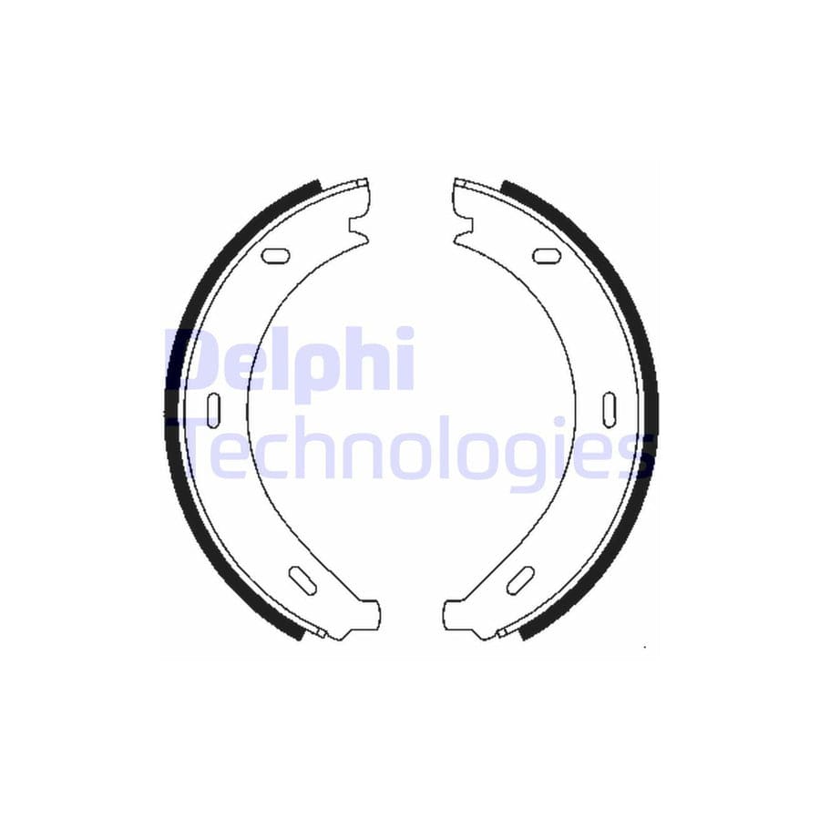 Delphi Ls1902 Handbrake Shoes