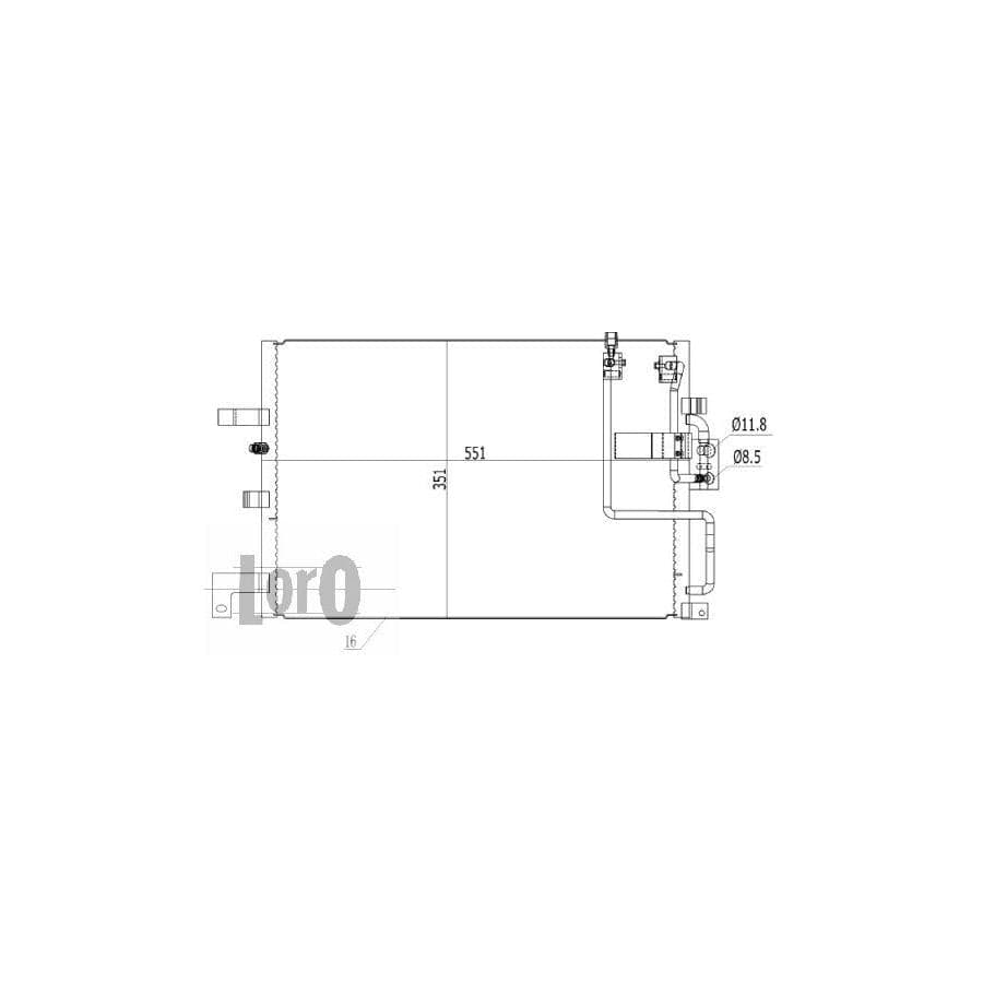 Abakus 0440160005 Air Conditioning Condenser For Saab 9-3 | ML Performance UK