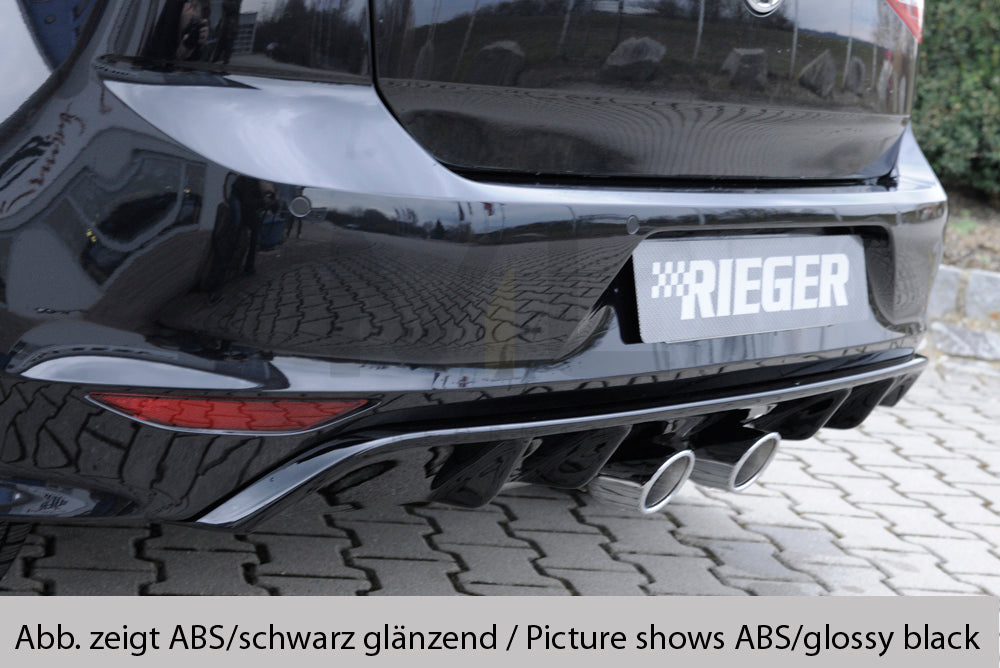 Rieger 00099283 VW Mk7-Line Golf R Rear Diffuser 1 | ML Performance UK Car Parts