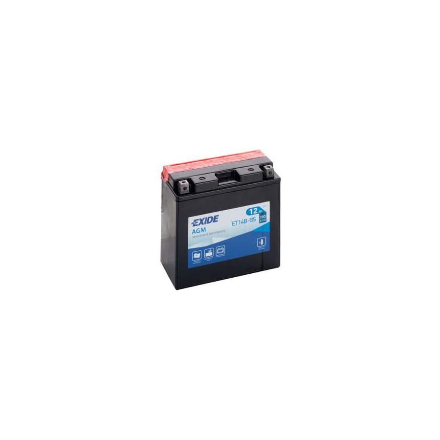 Exide ET14BBS Motorcycle Battery 12V 12AH 190A | ML Performance UK Car Parts