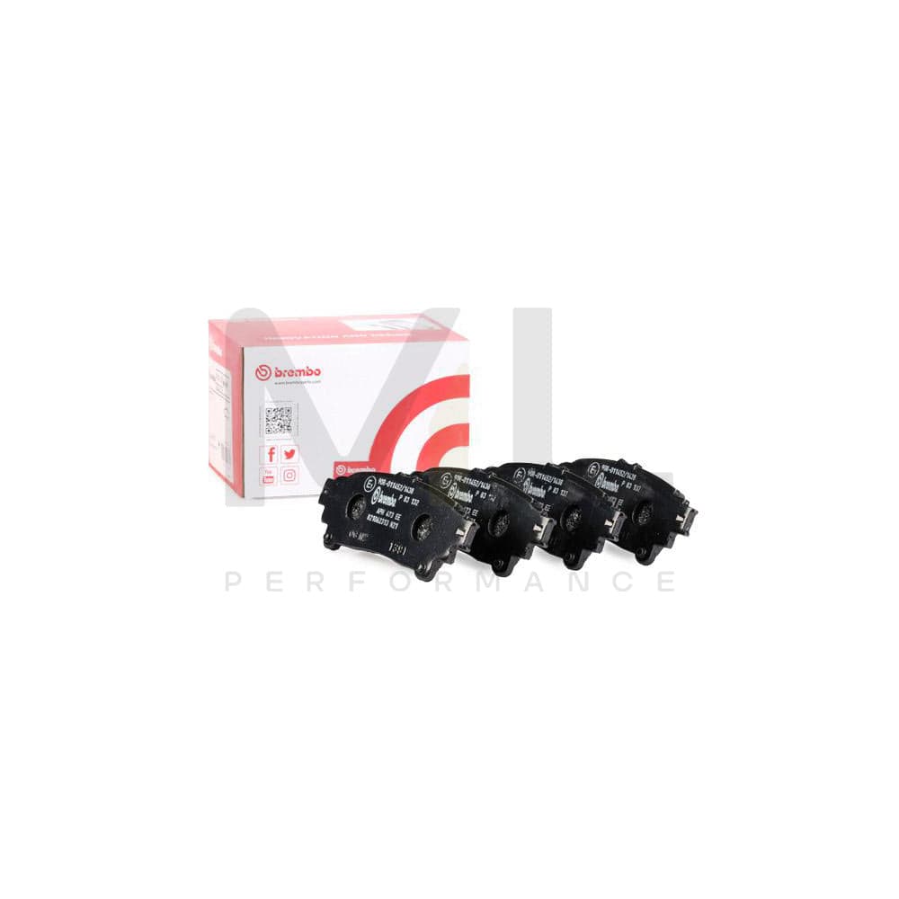 Brembo P 83 132 Brake Pad Set Excl. Wear Warning Contact | ML Performance Car Parts