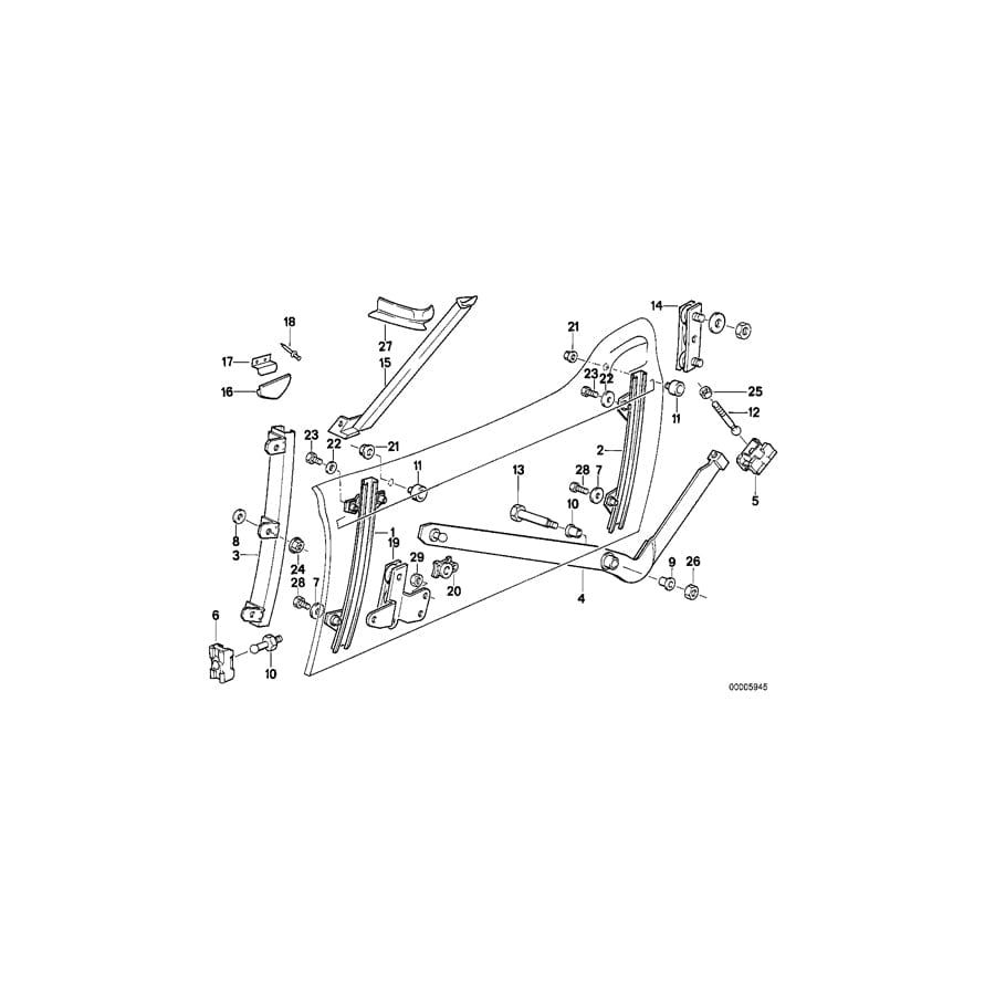 Genuine BMW 51332290149 Roadster Lever Left (Inc.  & Z1) | ML Performance UK Car Parts