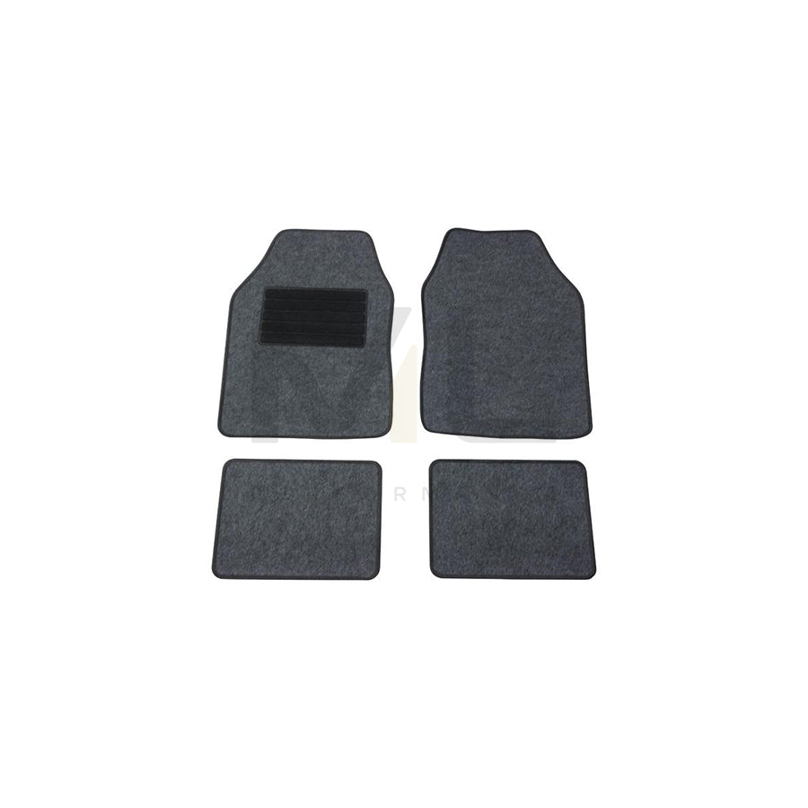 CARPOINT Malibu 0320815 Floor mat set Front and Rear, Quantity: 4, Grey | ML Performance Car Parts