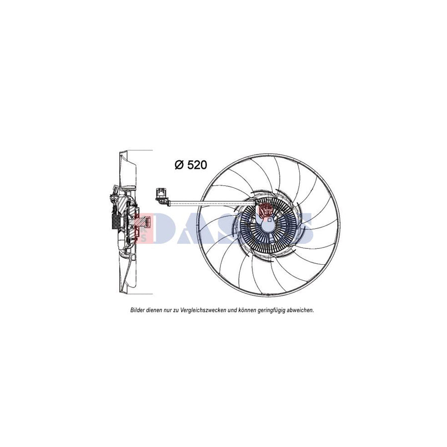 AKS Dasis 048460N Fan, Radiator For VW Passat | ML Performance UK