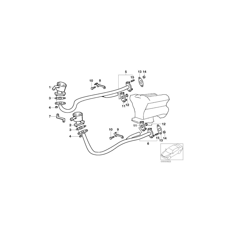 Genuine BMW 11721741314 E38 E31 Air Intake Tube ZYL.7-12 (Inc. 750iLP, 750i & 750iLS) | ML Performance UK Car Parts