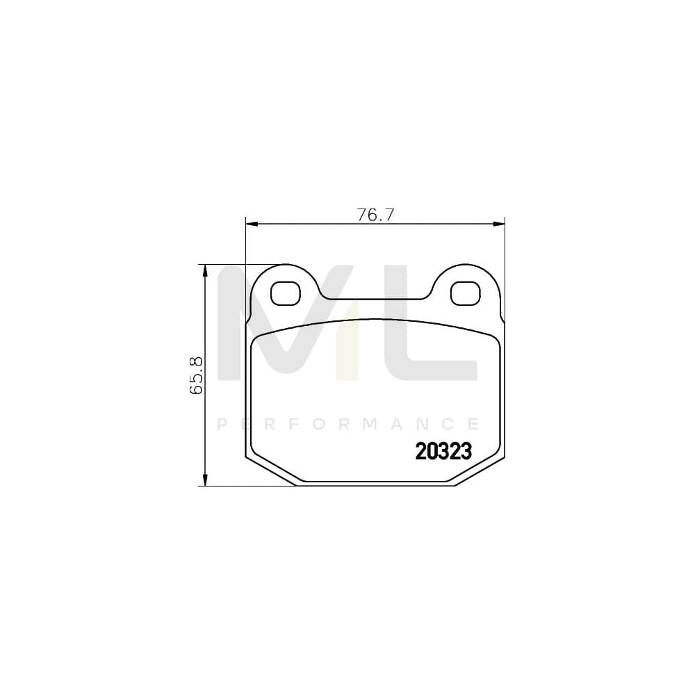 Hella 8DB 355 009-061 Brake Pad Set Not Prepared For Wear Indicator | ML Performance Car Parts