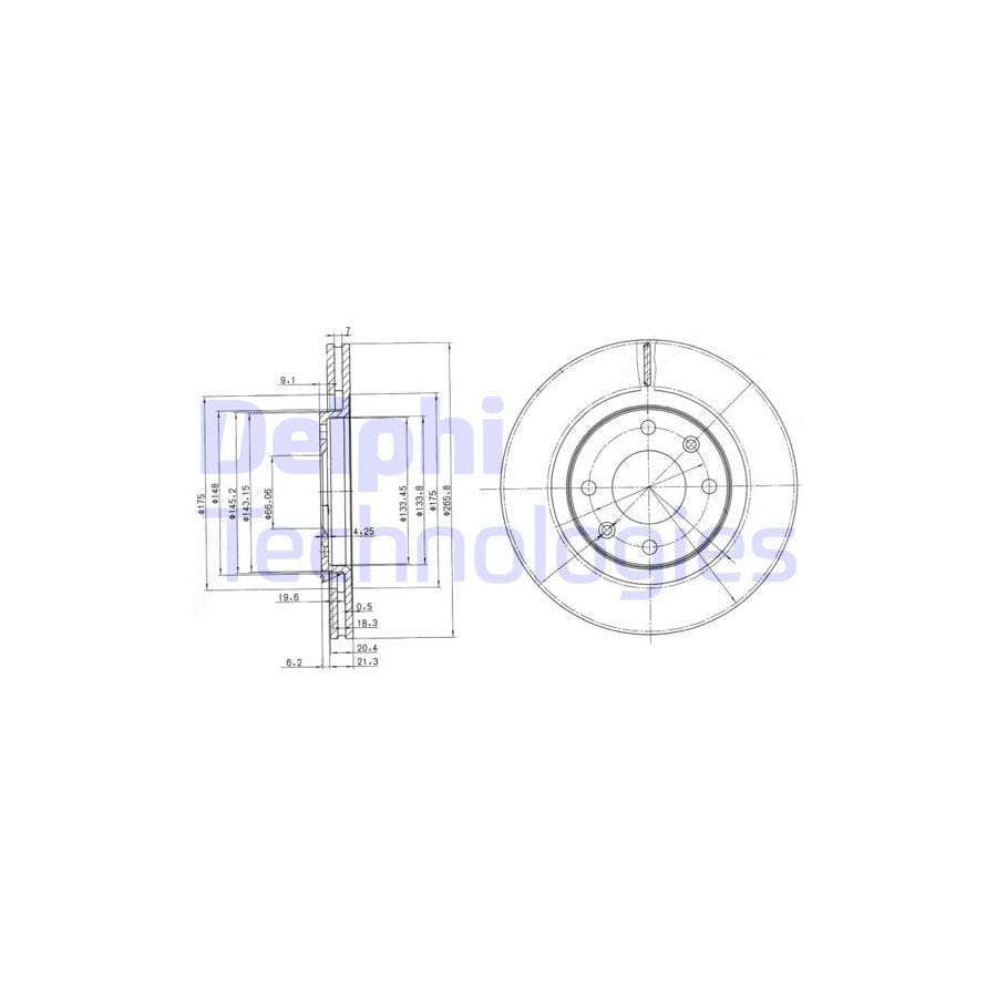 Delphi Bg2387 Brake Disc