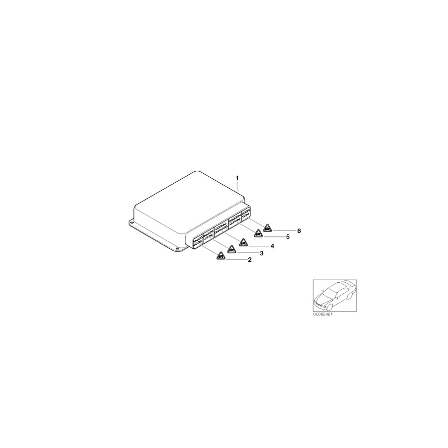 Genuine BMW 12147551616 E39 E46 E53 Exch. Basic Control Unit Dme MS43/ FLASH (Inc. 320Ci, 325i & X5 3.0i) | ML Performance UK Car Parts