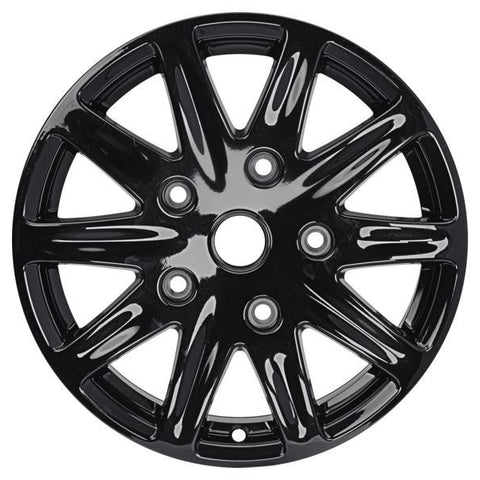 GENUINE FORD 2125857 x4 SET OF 4 TRANSIT CUSTOM - TOURNEO CUSTOM ALLOY WHEEL 17" 10-SPOKE DESIGN, PANTHER BLACK, 2018 - 2021 | ML Performance UK