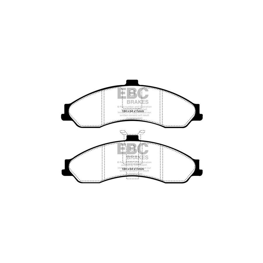 EBC DP31505C Chevrolet Holden Opel Vauxhall Redstuff Front Brake Pads 2 | ML Performance UK Car Parts