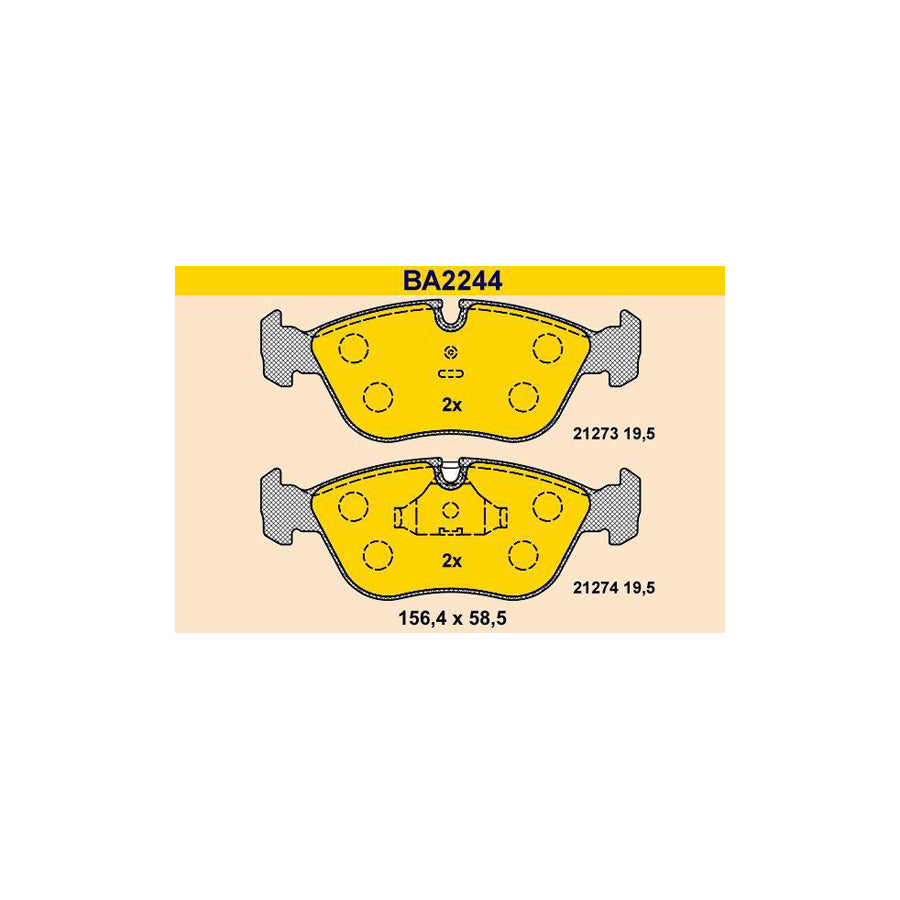 Barum BA2244 Brake Pad Set