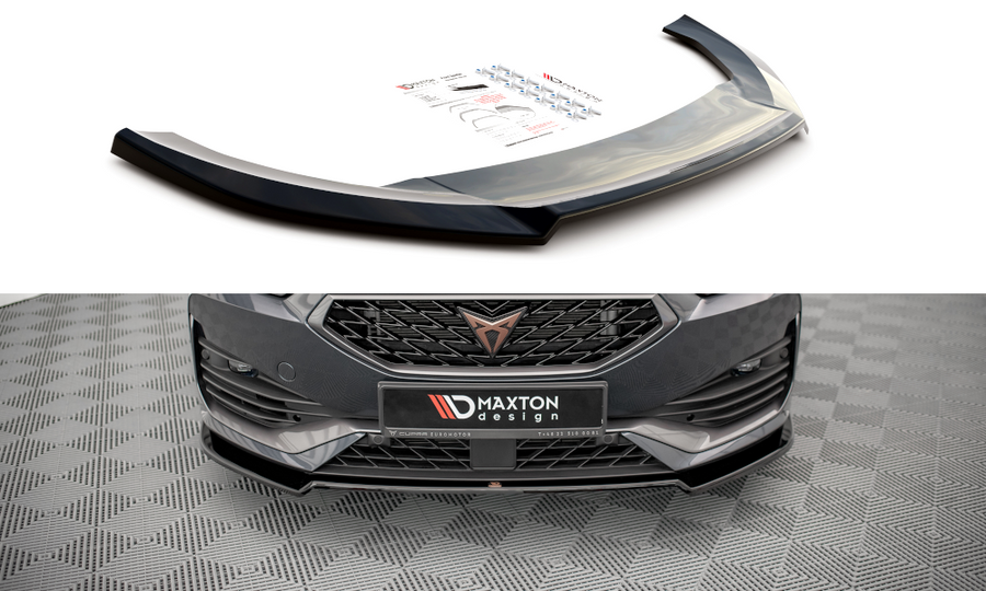 Maxton Design CU-LE-1-FD2T Front Splitter V.2 Cupra Leon | ML Performance UK Car Parts